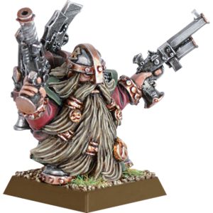 Dwarf Master Engineer with Brace of Pistols