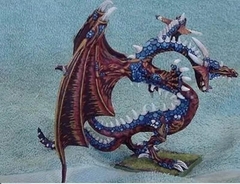 The Old World Chaos Lord on Chaos Dragon