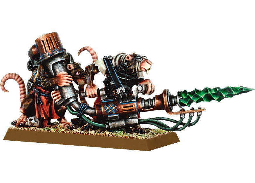 Skaven Warp-Grinder Weapon Team (Metal)