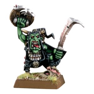 Night Goblin Boss with Sword and Shield