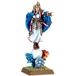 High Elf Mage on Elemental Base