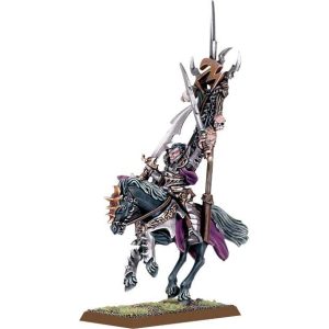 Dark Elf Battle Standard on Dark Steed