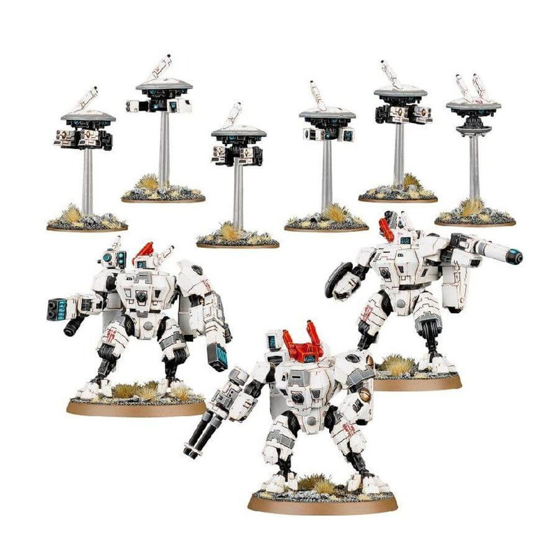 Tau Empire XV8 Crisis Battlesuit Team